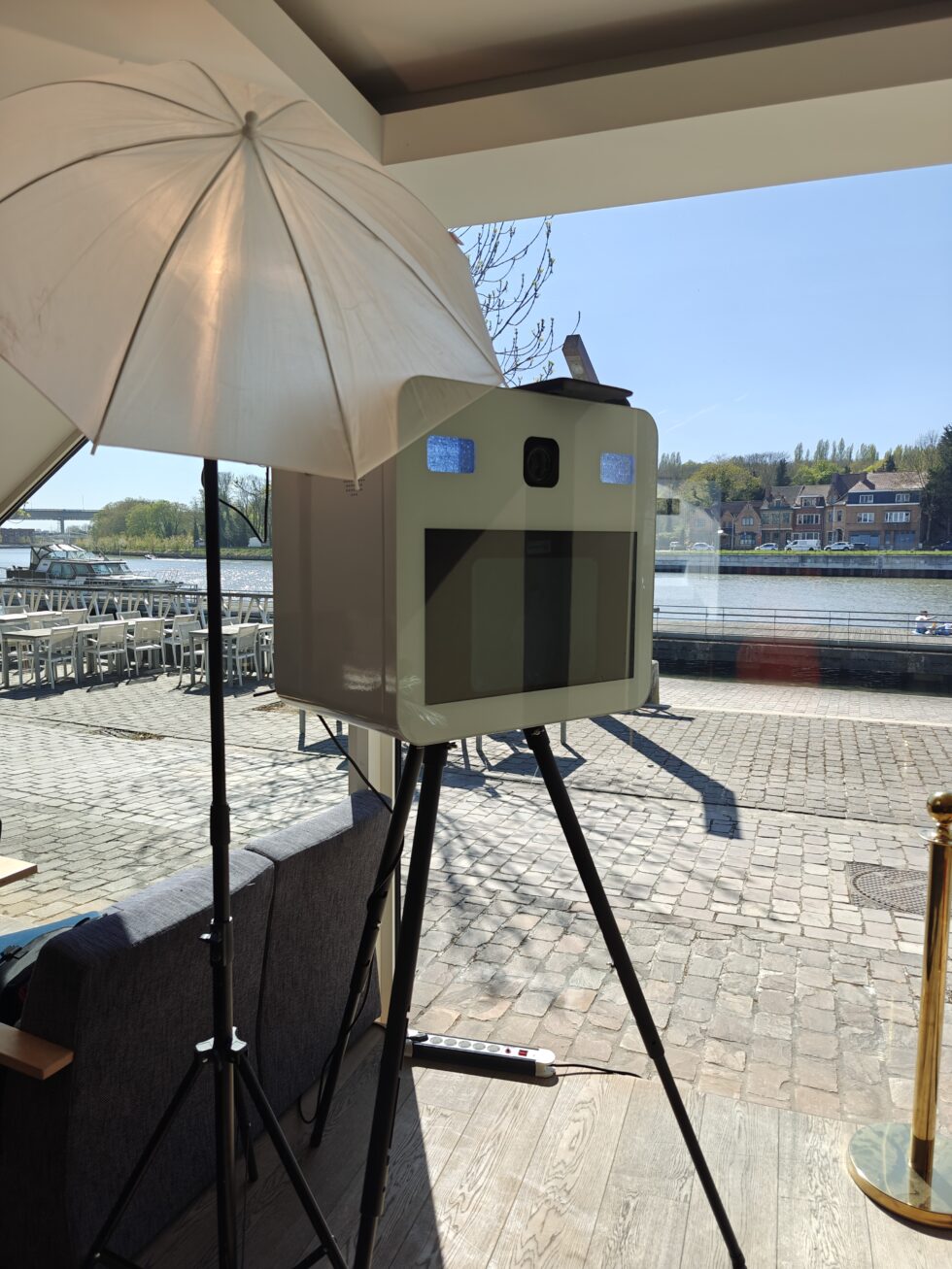 Photobooth op een geboortefeest